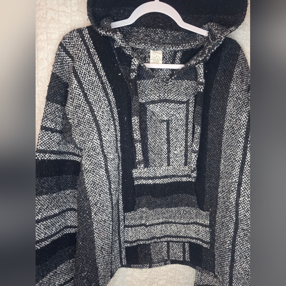 Stylish Black and Gray Men's Sweater